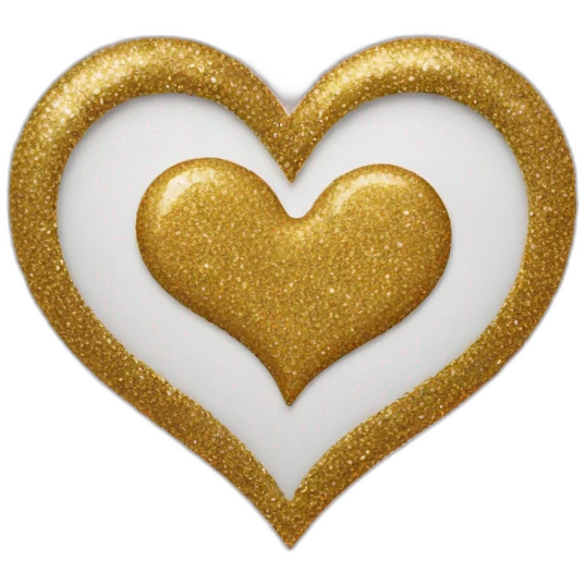 Glitter heart  emoji