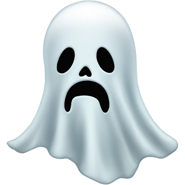 Scary ghost emoji
