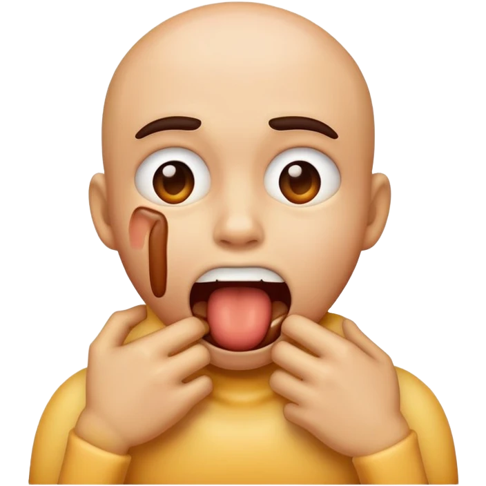 Emoji choking itself  emoji