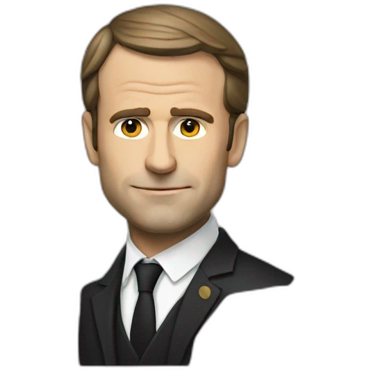 macron noir emoji