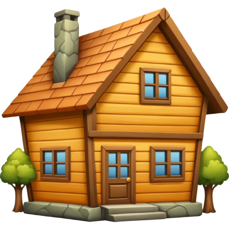 big wood house emoji
