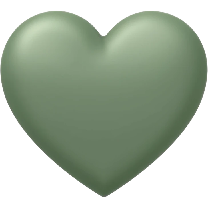 Sage green heart emoji