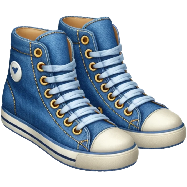 Denim shoes  emoji