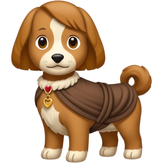 Bassotto seduto con vestito di lana emoji