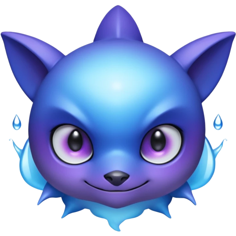 Kawaii Edgy Dark Pretty Beautiful Aesthetic Water-Gradient Fakémon-Digimon-creature emoji