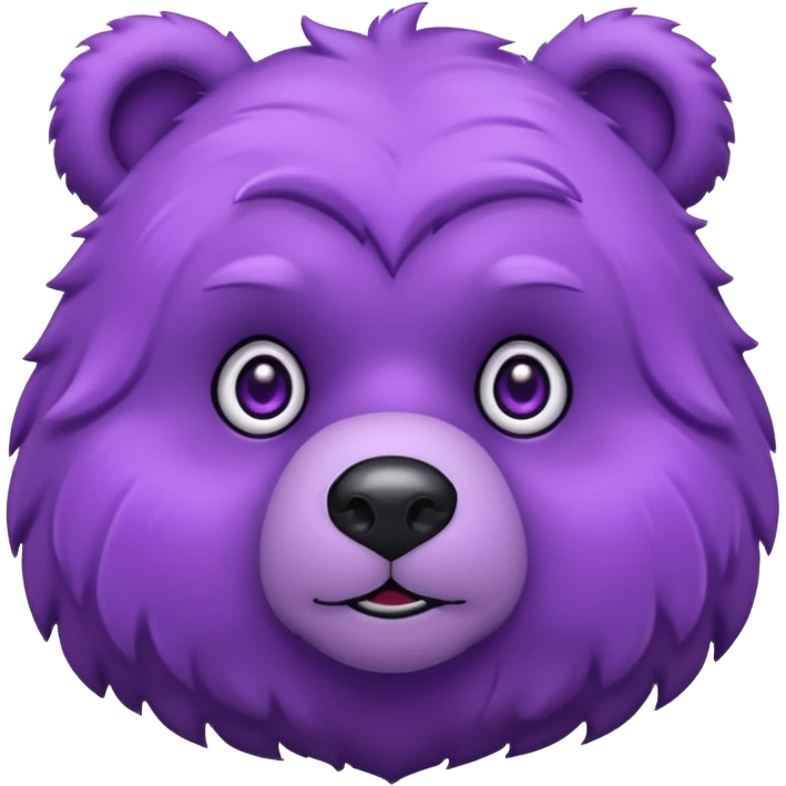 Purple colored bear 🐻  emoji