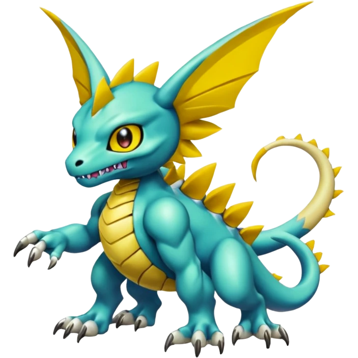 Digimon-Fakémon creature hybrid full body emoji