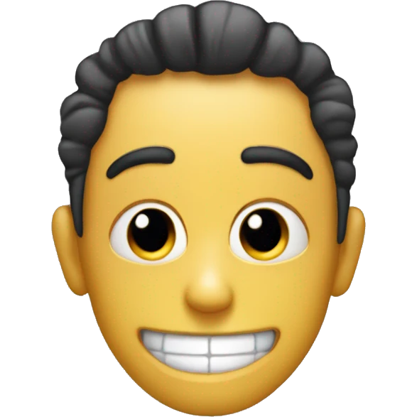smile horror movie face basic big grin blank stare emoji