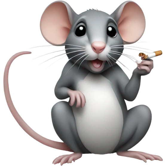 rat smoking emoji