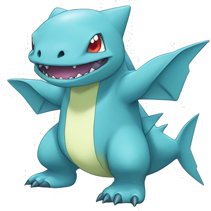 Blue Larvitar-Sharpedo-Gabite-Gible-Digimon Full Body emoji