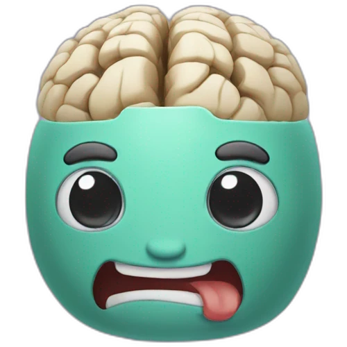 cerebro feliz emoji