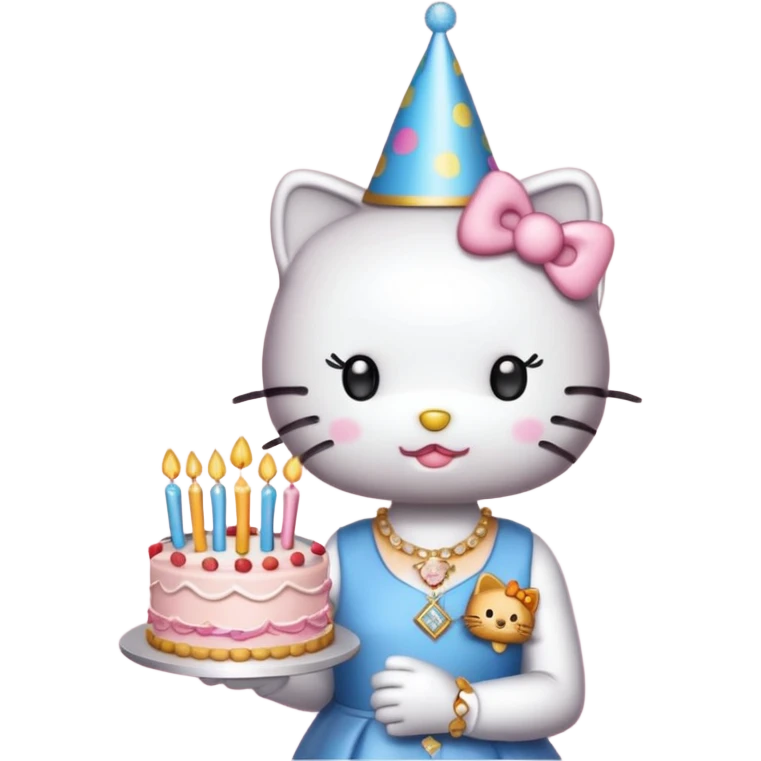 hello kitty birthday Leo rich  emoji