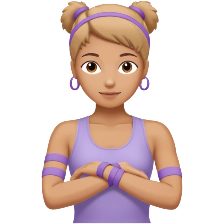 pilates lilac wristbands emoji