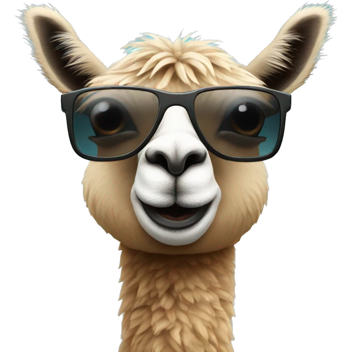 Lama with sunglasses  emoji