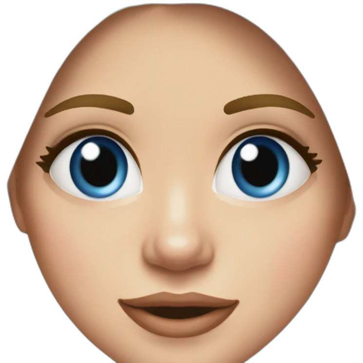 Meghan Taylor' face with her blue eyes dressed as Santa emoji