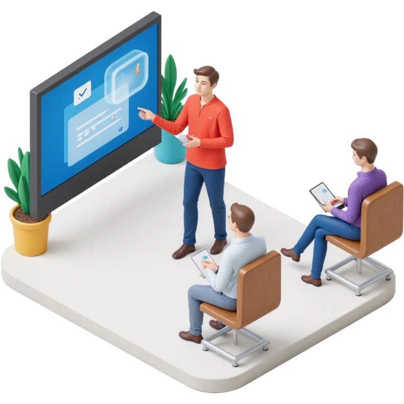 a presentation emoji