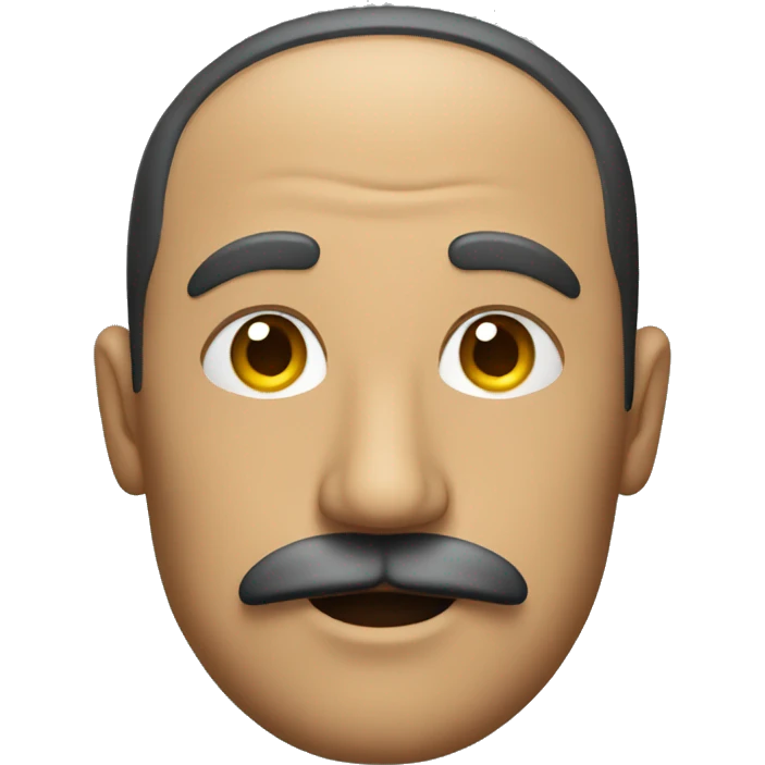 guy with a peppered mustache emoji
