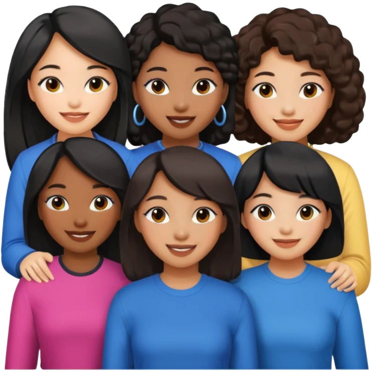 Katseye music group 6 members all girl 2 black girl 1 korean emoji