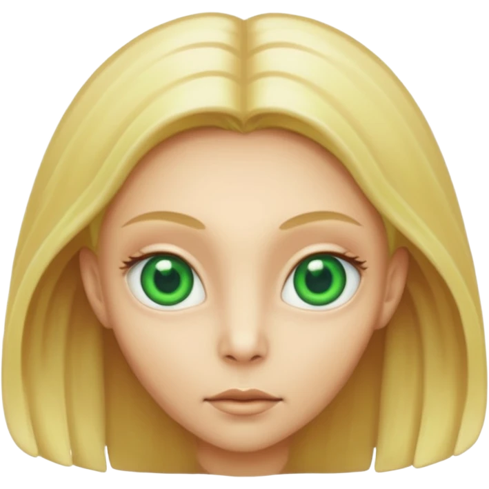 ALIEN WITH BLONDE emoji