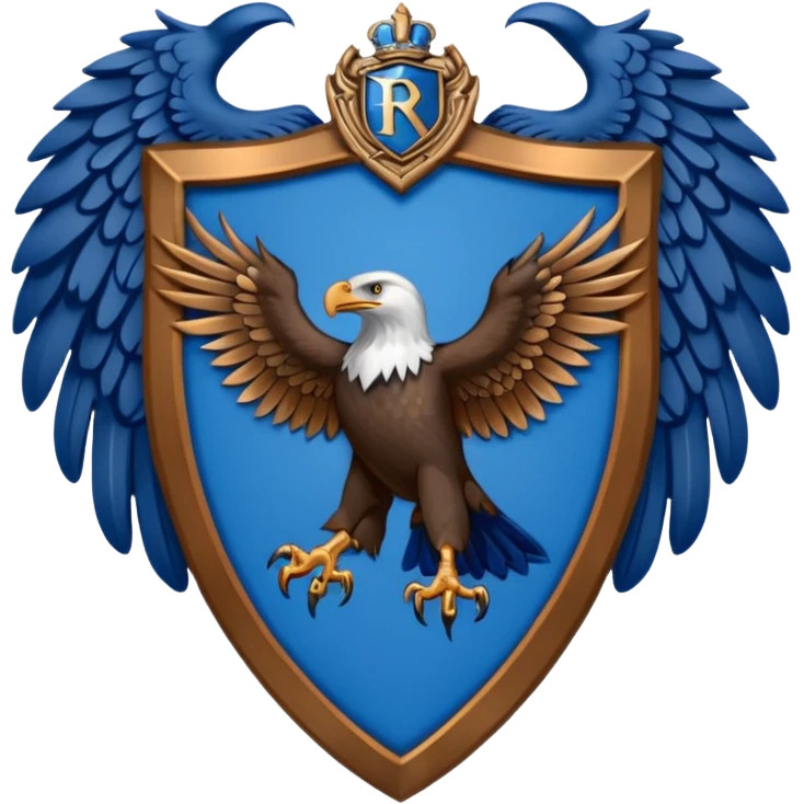 Hogwarts Ravenclaw crest Eagle emoji