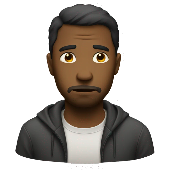 A sad man emoji