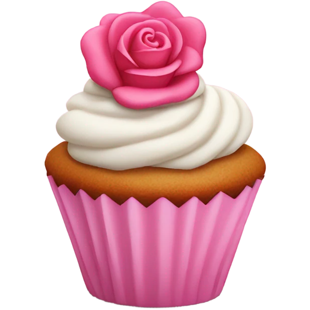 cup cake , rose. pink emoji