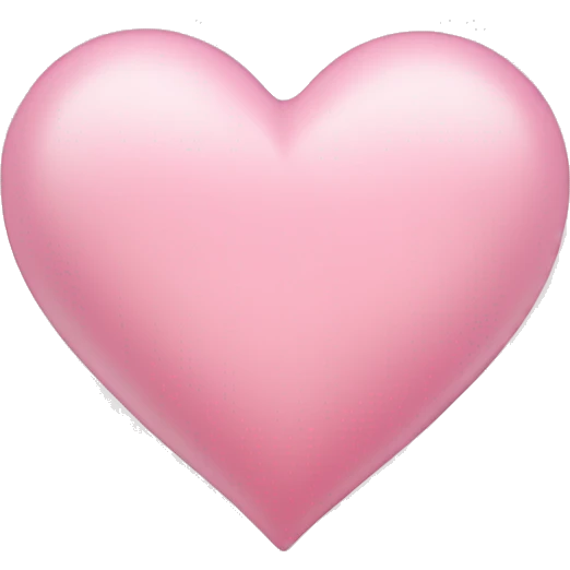 Light pink heart emoji