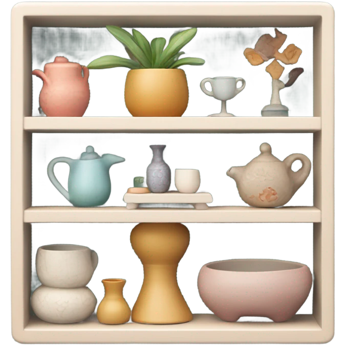 homewares on tiny shelf emoji
