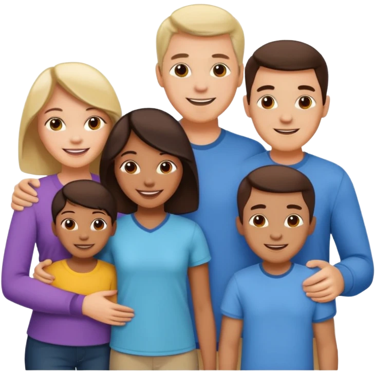 light full body family emoji