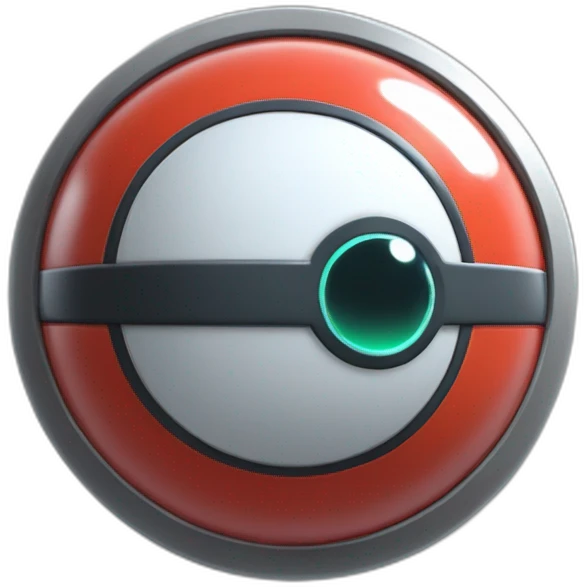 pokemon professor oak anime global trade station badge pokeball emoji