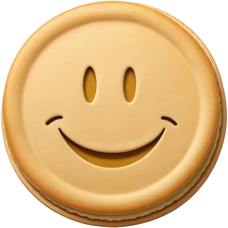 Nilla wafer with smiley face emoji