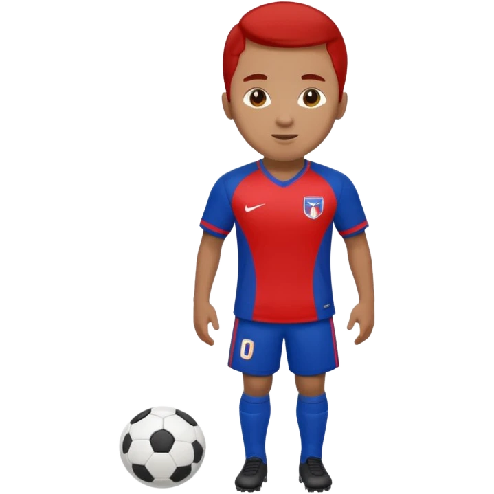 soccer player (#00A3E0) and red (#F9423A) emoji
