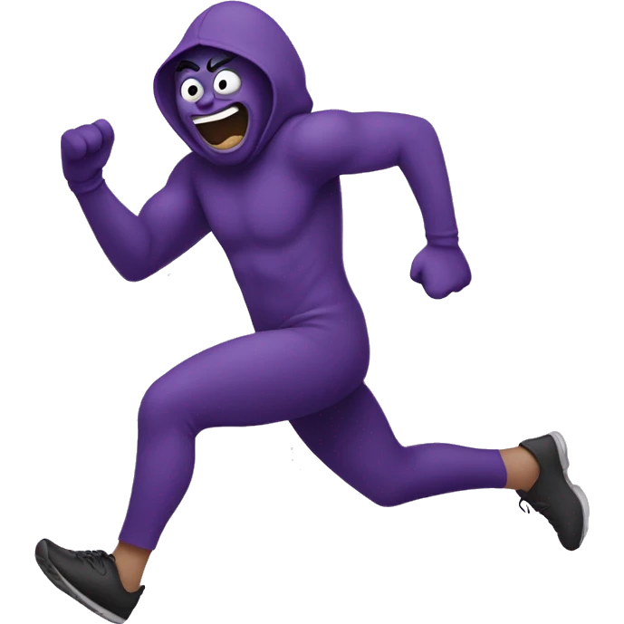 grimace running emoji