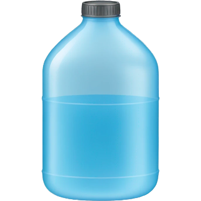 almost empty water bottle emoji