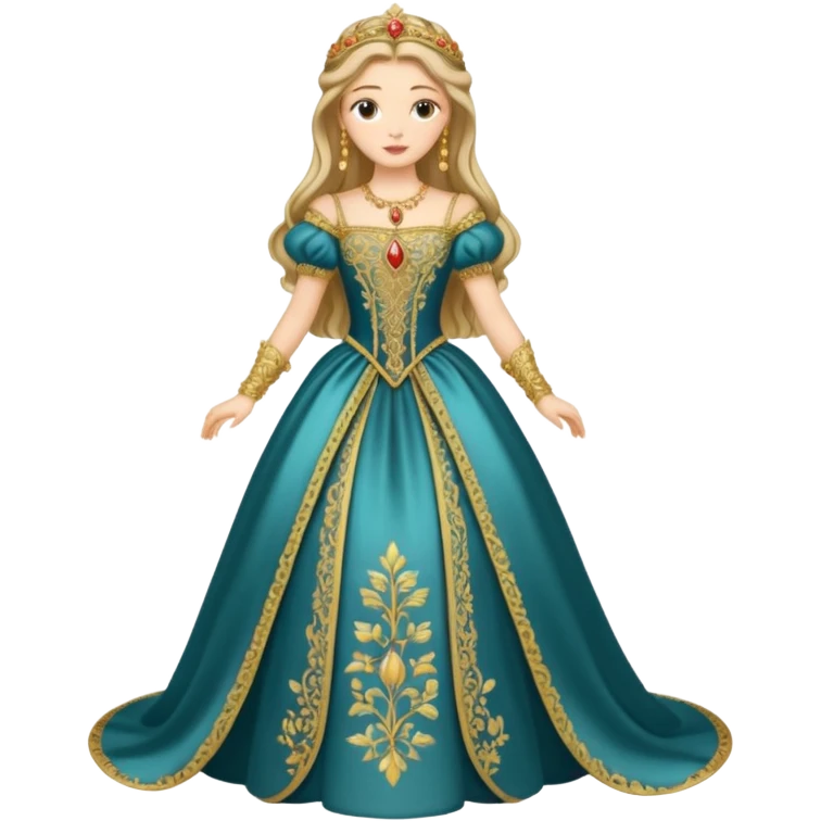 Renaissance princess with full dress emoji