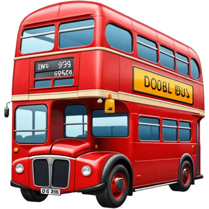 красный двухэтажный автобус из United Kingdom  emoji