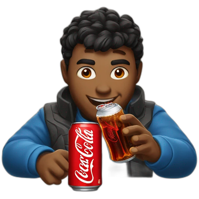 Dragonfire drinks Coca-Cola emoji