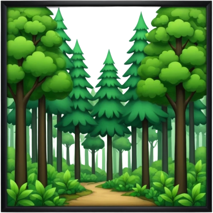 In our hometown, there’s plenty of trees emoji