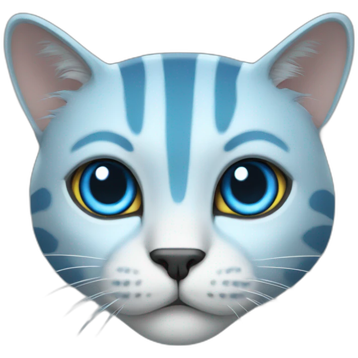 robot blue cat emoji