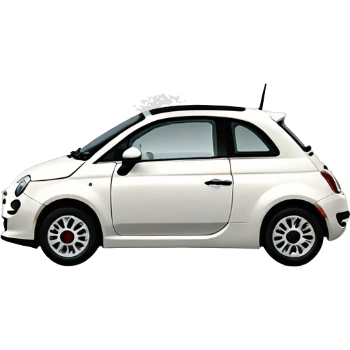 Fiat 500 2014 white emoji