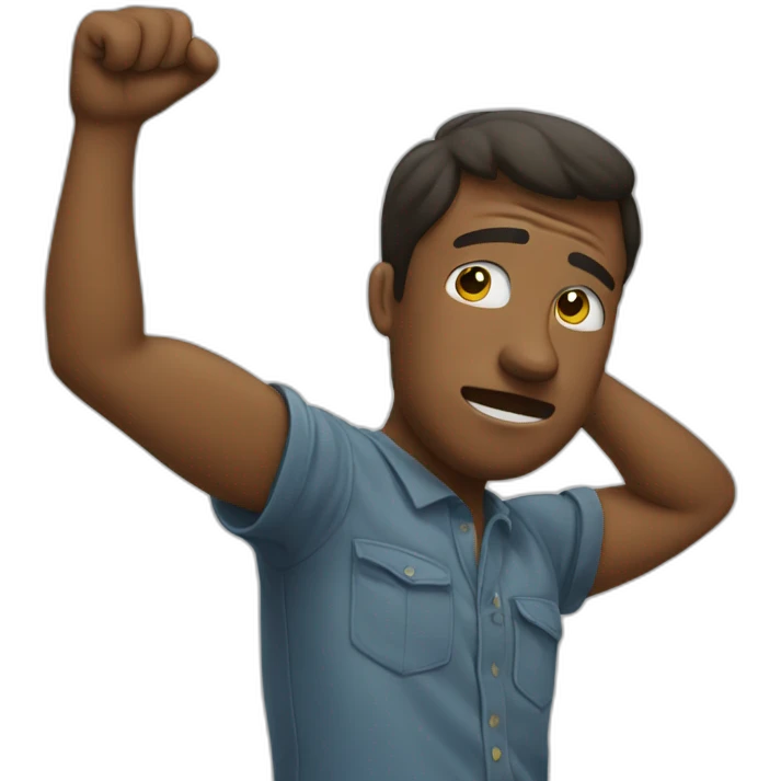 Homme qui dab emoji