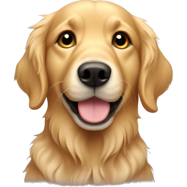 Golden retriever hund emoji
