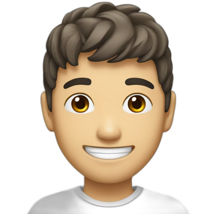 Hello boy smile asian  emoji