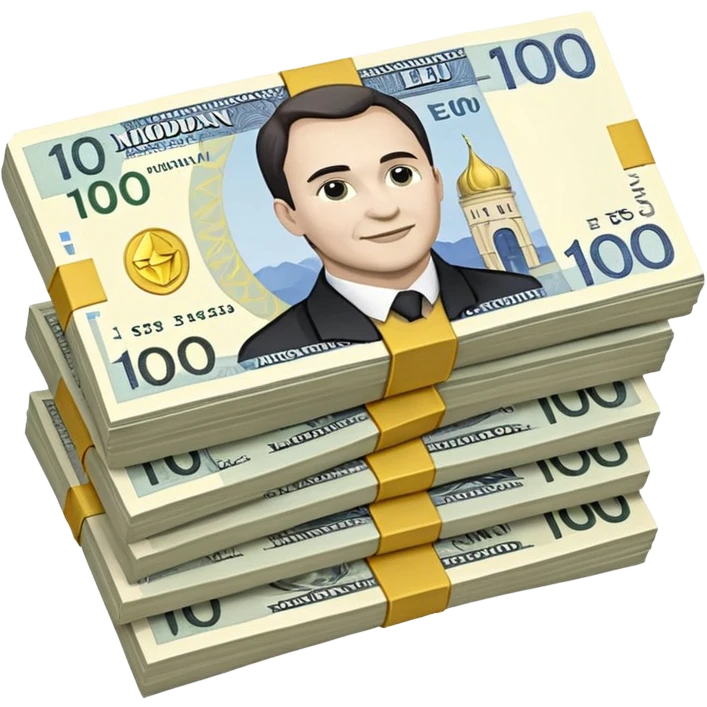 100 moldovan money emoji