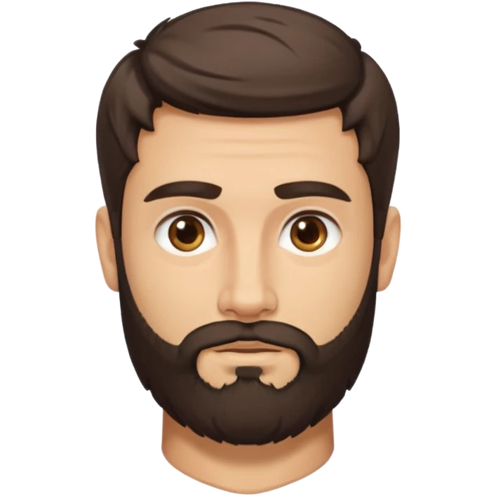 white ancient greek young man with beard emoji
