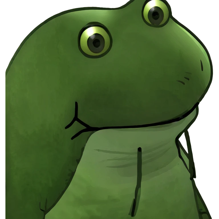 Frog with hoddie  emoji