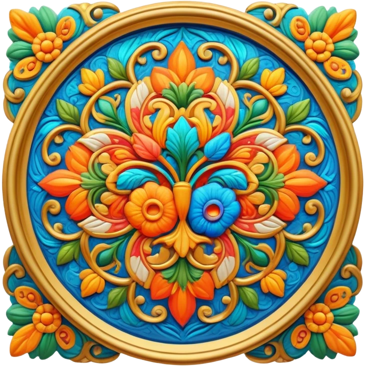 Hyper realistic Aremov painting emoji