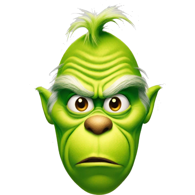 The grinch in a turn emoji