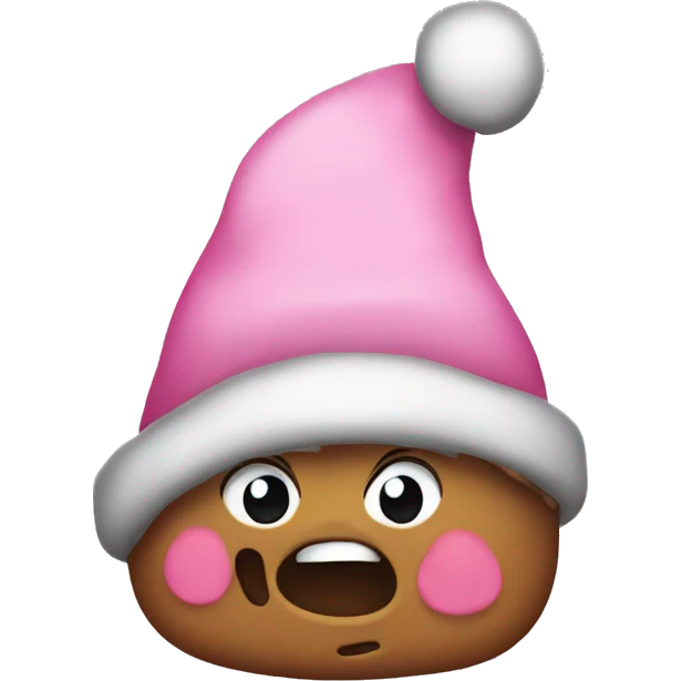 Pink Christmas stoking  emoji
