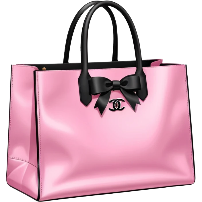 victoria secret shopping bag, chanel shopping bag emoji